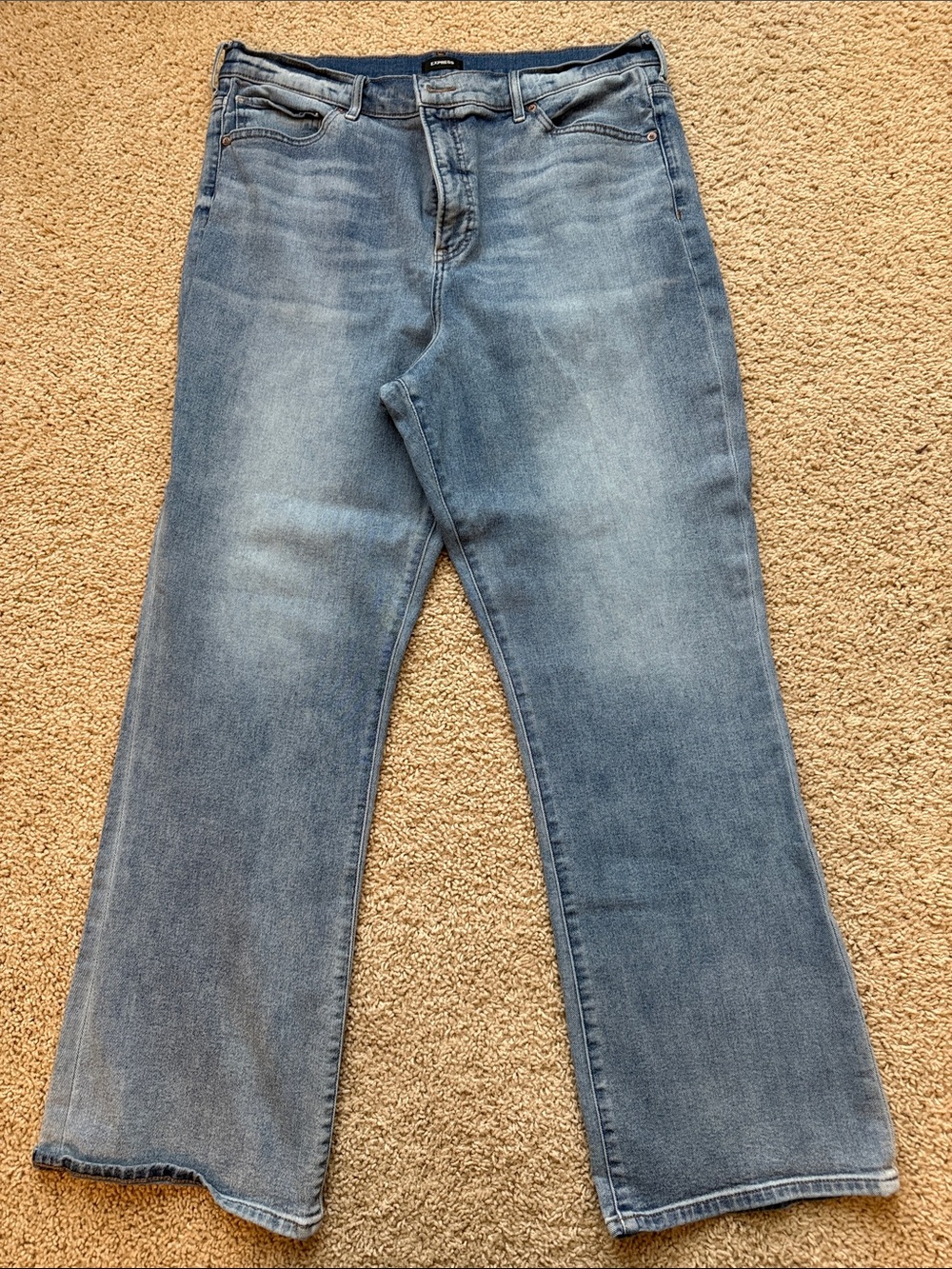 Express Light Blue Flare Jeans